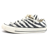 コンバース CONVERSE 1SC232 ALL STAR 100 ANIMALS OX ZEBRA スニーカー 24cm ホワイト ブラック ■SH ■016 レディース_画像2