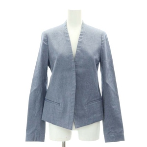  theory theory cotton no color jacket front opening topa-0 S blue blue /AT #OS lady's 