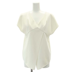  Adore ADOREtsu il back slit blouse French sleeve back V 38 eggshell white /MI #OS lady's 