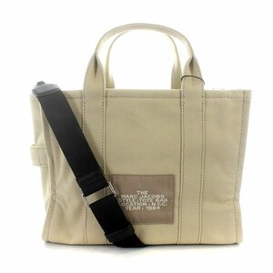 未使用品 マークジェイコブス MARC JACOBS トートバッグ ショルダーバッグ 2way キャンバス ベージュ /AK16 レディース