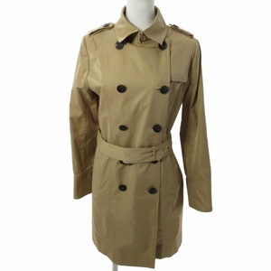  Mayson Grey MAYSON GREY trench coat jacket belt lining check beige 2 approximately M size 0402 #GY31 lady's 