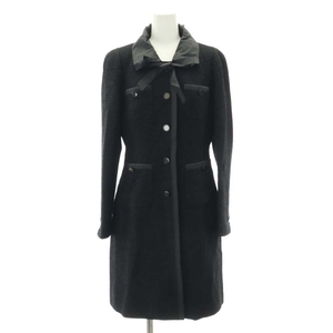  mistake J MISS J turn-down collar coat tsi- Delon g lame J-40 black black /MI lady's 