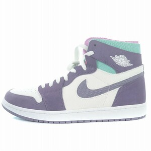 未使用品 NIKE Air Jordan 1 High Zoom Air Comfort Tropical Twist スニーカー シューズ ハイカット 32cm 紫 白 緑 CT0978-150 /SI20