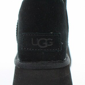 UGG australia W CLASSIC DIPPER クラシックディッパー ショートブーツ ムートンブーツ スエード 厚底 US6 23cm ブラック 1144031の画像5