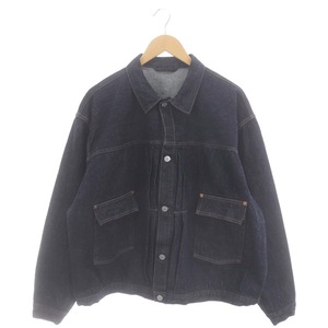 キャプテン サンシャイン KAPTAIN SUNSHINE 22AW Denim Tracker Jacket デニムジャケット Gジャン ステンカラー 薄手 40 紺 ネイビー /DO