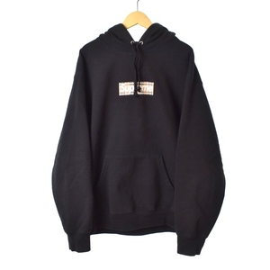 SUPREME BURBERRY 22SS Box Logo Hooded Sweatshirt ボックスロゴ フーデッド スウェットシャツ プルオーバー パーカー 長袖 ノバチェック