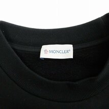 モンクレール MONCLER 22AW SWEATSHIRT トレーナー スウェット ロゴ 裏起毛 ブラック 黒 XL ■SM1 メンズ_画像3