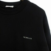 モンクレール MONCLER 22AW SWEATSHIRT トレーナー スウェット ロゴ 裏起毛 ブラック 黒 XL ■SM1 メンズ_画像5