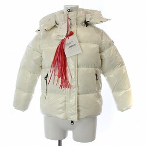  M e fibre - M MSGM KIDS Kids fringe Logo print pa fur cotton inside jacket long sleeve f-tedo nylon 8A white white 