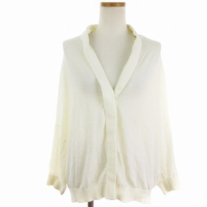  Moga MOGA a little over . dry cotton knitted cardigan shawl color ratio wing white 2 M rank #SM1 lady's 