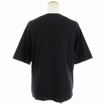 クラネ CLANE Tシャツ カットソー 半袖 スモール ロゴ プリント クルーネック ブラック 黒 1 S位 レディース_画像3