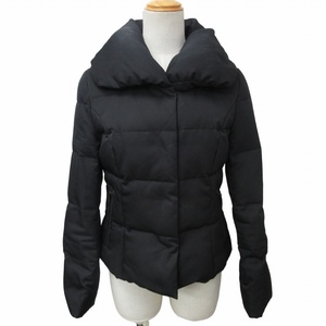  M pull mieM-Premier close year of model down jacket down coat blouson front Zip black black 36 XS size 0330 #GY31