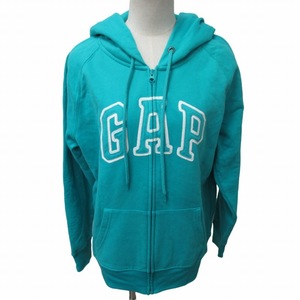 ギャップ GAP パーカー フーディ ロゴ 長袖 ターコイズブルー 青系 XLサイズ 0331 ■GY31 レディース