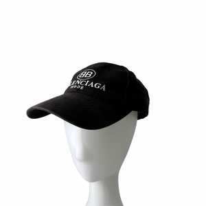 バレンシアガ BALENCIAGA バレンシアガ BALENCIAGA BBロゴ キャップ CAP 帽子 メンズ 黒 ブラック メンズ