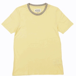 マルタンマルジェラ 10 Martin Margiela 10 17SS PACK リンガーTシャツ カットソー 半袖 イタリア製 S30GC0596 ライトイエロー XS 0331 メ