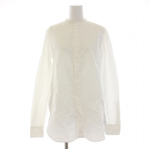 ブラミンク BLAMINK コットンクルーネックロングスリーブシャツ ブラウス 長袖 36 S 白 ホワイト 7911-230-0147 /BB レディース