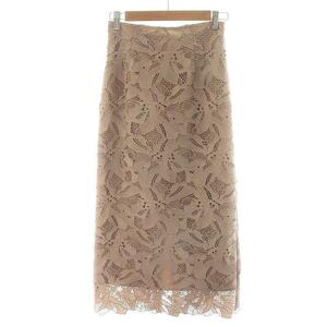  Proportion Body Dressing 21AW long narrow race skirt tight skirt mi leak long S pink beige 