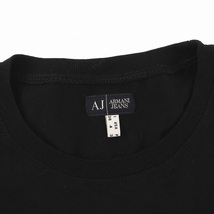 アルマーニ ジーンズ ARMANI JEANS AJ Tシャツ カットソー クルーネック プリント 半袖 38 S 黒 ブラック /YM レディース_画像6