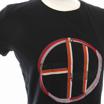 アルマーニ ジーンズ ARMANI JEANS AJ Tシャツ カットソー クルーネック プリント 半袖 38 S 黒 ブラック /YM レディース_画像5