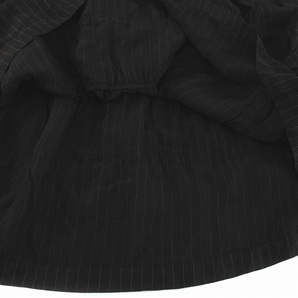 コムデギャルソンブラック COMME des GARCONS BLACK AD2018 ボリュームスカート ロング ストライプ XS 黒 ブラック 1C-S009 /YM レディースの画像7