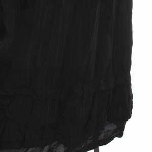 コムデギャルソンブラック COMME des GARCONS BLACK AD2018 ボリュームスカート ロング ストライプ XS 黒 ブラック 1C-S009 /YM レディースの画像5
