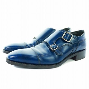 Legal Regal Double Monclap Leather Shoes Business Shoes Straight Chip 23.5 см. Синий синий A4H6500