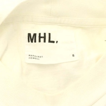 マーガレットハウエル MHL. Tシャツ カットソー 長袖 無地 コットン 2 白 ホワイト /NR レディース_画像3