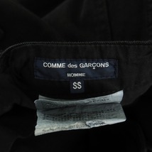 コムデギャルソンオム COMME des GARCONS HOMME カーゴパンツ ワイド ストレート ジップフライ デニム SS 黒 ブラック メンズ_画像4