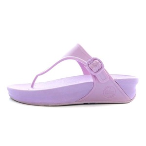 フィットフロップ FITFLOP SUPERJELLY ビーチサンダル トング ラバー ベルト ロゴ US6 23cm 紫 パープル /XZ ■GY35 レディース