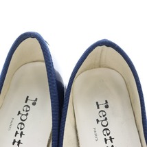 レペット Repetto パテントバレエシューズ パンプス ラウンドトゥ チャンキーヒール エナメル 35 22.7cm 紺 ネイビー /YB レディース_画像6