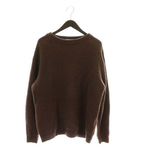  Ships SHIPS knitted sweater cashmere long sleeve bottleneck pull over L tea color Brown /XZ #GY18 men's 