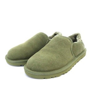 未使用品 アグ オーストラリア UGG australia ケントン Kenton スリッポン サンダル ムートン スエード US6 24cm カーキ 3010 /YO12 レディ