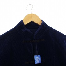 未使用品 Porter Classic 21AW CORDUROY CHINESE JACKET コーデュロイチャイニーズジャケット ブルゾン アウター M 紺 PC-018-1716_画像4