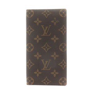 ルイヴィトン LOUIS VUITTON モノグラム ポルトバルール カルトクレディ 長財布 茶 ブラウン M61823 /AN17 ■OH メンズ