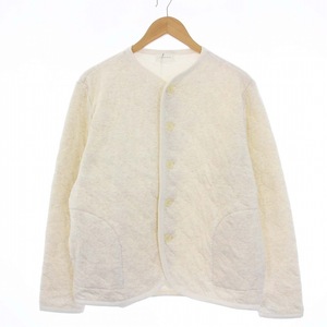 未使用品 SPINNER BAIT MILITARY QUILT CARDIGAN ミリタリーキルト カーディガン 長袖 44 L ライトグレー タグ付き 211MK