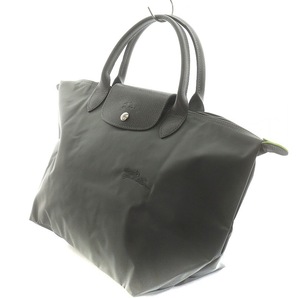 ロンシャン LONGCHAMP ル プリアージュ M トートバッグ ハンドバッグ ナイロン グレー /AN58 レディースの画像4