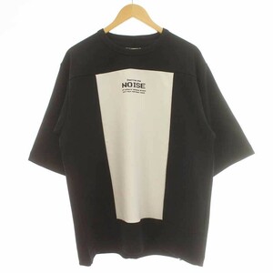 シャリーフ SHAREEF Tシャツ 七分袖 1 S 黒 ブラック 白 ホワイト 19535022 /KQ メンズ