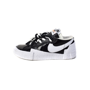 ナイキ NIKE サカイ sacai Blazer Low Black Patent Leather ブレーザー ロー ブラック パテント レザー スニーカー US4 黒 DM6443-001