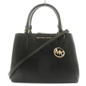 マイケルマイケルコース Michael michael kors ハンドバッグ ショルダーバッグ サッチェル 2way レザー 黒 ブラック /AN23 レディース