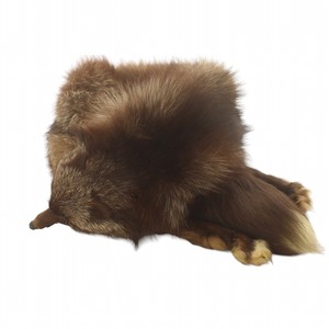  tippet muffler asian racoon raccoon fur fur face attaching tea Brown /IR #GY18 lady's 