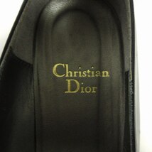 クリスチャンディオール Christian Dior パンプス ヒール バラ フラワー レザー 630444 青系 ブルー 4 23cm位 レディース_画像6