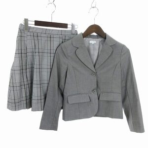  Katharine kote-ji beautiful goods formal setup tailored jacket pleated skirt check PC786 gray 150 #SM1 Kids 
