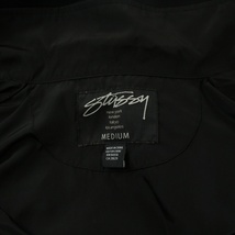 ステューシー STUSSY コーチジャケット アウター ショート丈 ロゴ プリント M 黒 ブラック /BB レディース_画像4