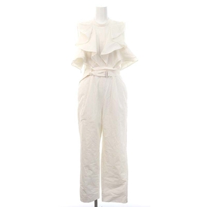  Lilly Brown Lily Brown 22AW combination nezon all-in-one pants no sleeve frill 1 eggshell white /HK #OS lady's 