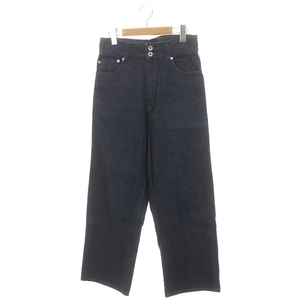 チノ CINOH HI-WAIST WIDE DENIM ハイウエストワイドデニムパンツ ジーンズ ジッパーフライ 26 紺 ネイビー /DO ■OS レディース