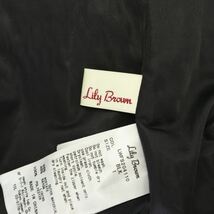 リリーブラウン Lily Brown JQサテンフリンジスカート タイトスカート ロング 1 黒 ブラック /DF ■OS ■SH レディース_画像3