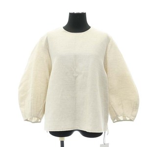 未使用品 マルモア marmors 22SS cresent sleeve blouse ブラウス 七分袖 プルオーバー 36 生成 エクリュ /DF ■OS ■SH レディース