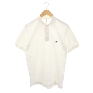 サイ ベーシックス SCYE BASICS ワッペン ポロシャツ 半袖 40 白 ホワイト /HK ■OS ■AD メンズ