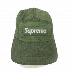 未使用品 シュプリーム SUPREME タグ付 23AW DISTRESSED RIPSTOP CAMP CAP キャンプ キャップ 帽子 ディストゥレスト リップストップ