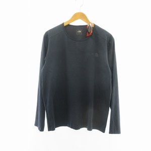 未使用品 ザノースフェイス THE NORTH FACE タグ付 NT11762 テックラウンジ L/S TEE Tシャツ カットソー 長袖 紺 ネイビー L ■GY09 メンズ